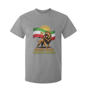Patriotic Iranian Pride Gift T Shirt For Kid Make Iran Great Again TS12 Sport Gray Print Your Wear