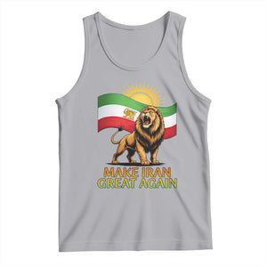 Patriotic Iranian Pride Gift Tank Top Make Iran Great Again TS12 Athletic Heather Print Your Wear