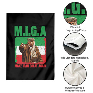 Make Iran Great Again Garden Flag Free Iran Protest TS12 Print Your Wear