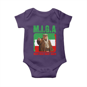 Make Iran Great Again Baby Onesie Free Iran Protest TS12 Purple Print Your Wear