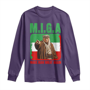 Make Iran Great Again Long Sleeve Shirt Free Iran Protest TS12 Purple Print Your Wear
