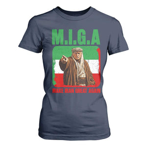 Make Iran Great Again T Shirt For Women Free Iran Protest TS12 Navy Print Your Wear
