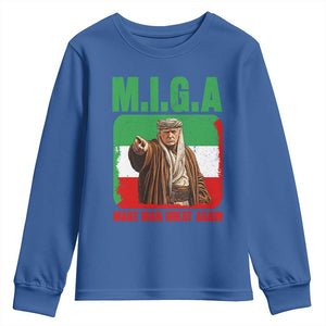 Make Iran Great Again Youth Sweatshirt Free Iran Protest TS12 Royal Blue Print Your Wear
