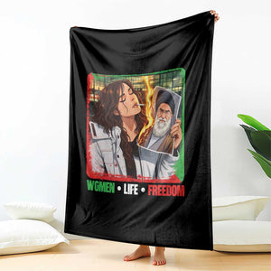 Woman Life Freedom Throw Blanket Free Iran Movement Gift For Iranian Women TS12 Print Your Wear