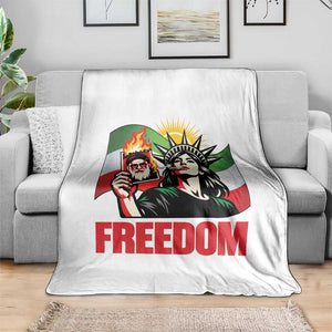Woman Life Freedom Throw Blanket Free Iran Protest Resistance Movement TS12 Print Your Wear