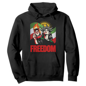 Woman Life Freedom Hoodie Free Iran Protest Resistance Movement TS12 Black Print Your Wear