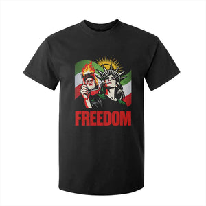 Woman Life Freedom T Shirt For Kid Free Iran Protest Resistance Movement TS12 Black Print Your Wear