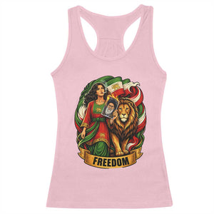 Woman Life Freedom Racerback Tank Top Iranian Women Resistance Pride TS12 Light Pink Print Your Wear