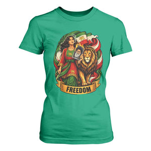 Woman Life Freedom T Shirt For Women Iranian Women Resistance Pride TS12 Irish Green Print Your Wear