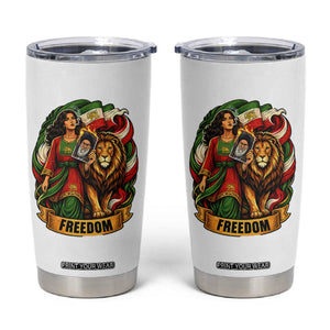 Woman Life Freedom Tumbler Cup Iranian Women Resistance Pride TS12 White Print Your Wear