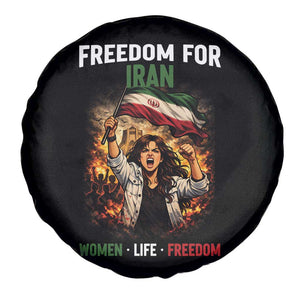 Iran Womens Protest Spare Tire Cover Freedom For Iran Resistance Movement TS12 Print Your Wear