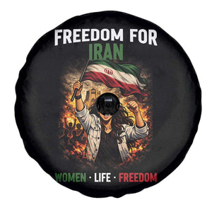 Iran Womens Protest Spare Tire Cover Freedom For Iran Resistance Movement TS12 Print Your Wear