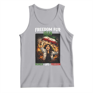 Iran Womens Protest Tank Top Freedom For Iran Resistance Movement TS12 Athletic Heather Print Your Wear