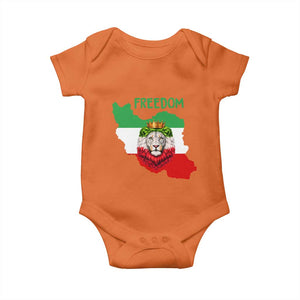 Freedom Iran Baby Onesie Patriotic Persian Lion Resistance Movement Gift TS12 Orange Print Your Wear
