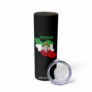 Freedom Iran Skinny Tumbler Patriotic Persian Lion Resistance Movement Gift TS12 Print Your Wear