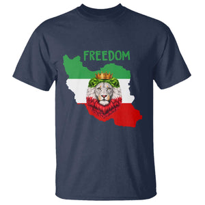 Freedom Iran T Shirt Patriotic Persian Lion Resistance Movement Gift TS12 Navy Print Your Wear