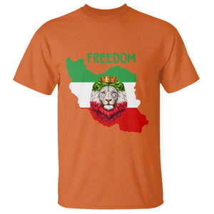 Freedom Iran T Shirt Patriotic Persian Lion Resistance Movement Gift TS12 Orange Print Your Wear