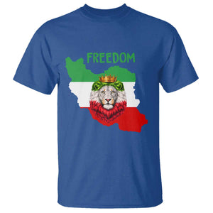 Freedom Iran T Shirt Patriotic Persian Lion Resistance Movement Gift TS12 Royal Blue Print Your Wear