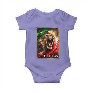 Free Iran Lion Baby Onesie Freedom Resistance Solidarity Movement Gift TS12 Violet Print Your Wear