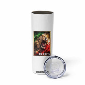 Free Iran Lion Skinny Tumbler Freedom Resistance Solidarity Movement Gift TS12 Print Your Wear