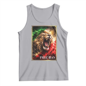 Free Iran Lion Tank Top Freedom Resistance Solidarity Movement Gift TS12 Athletic Heather Print Your Wear