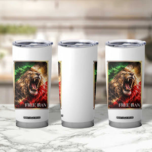 Free Iran Lion Tumbler Cup Freedom Resistance Solidarity Movement Gift TS12 Print Your Wear