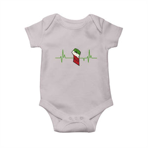 Free Iran Baby Onesie Patriotic Heartbeat Flag Movement Gift TS12 Ice Gray Print Your Wear