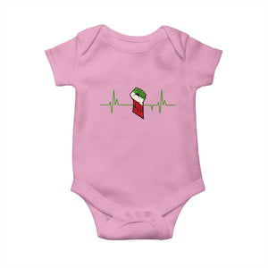 Free Iran Baby Onesie Patriotic Heartbeat Flag Movement Gift TS12 Light Pink Print Your Wear