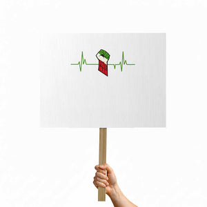 Free Iran Protest Sign Patriotic Heartbeat Flag Movement Gift TS12 Horizontal 18" × 24" White Print Your Wear