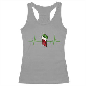 Free Iran Racerback Tank Top Patriotic Heartbeat Flag Movement Gift TS12 Sport Gray Print Your Wear