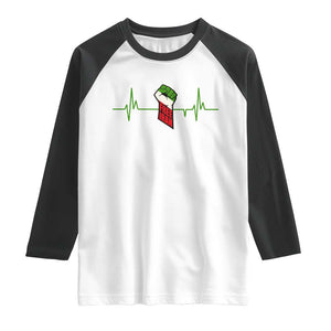 Free Iran Raglan Shirt Patriotic Heartbeat Flag Movement Gift TS12 White Black Print Your Wear