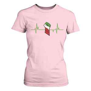 Free Iran T Shirt For Women Patriotic Heartbeat Flag Movement Gift TS12 Light Pink Print Your Wear