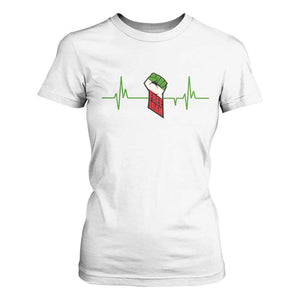 Free Iran T Shirt For Women Patriotic Heartbeat Flag Movement Gift TS12 White Print Your Wear