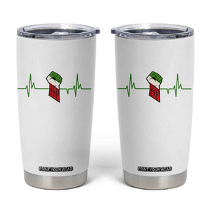 Free Iran Tumbler Cup Patriotic Heartbeat Flag Movement Gift TS12 White Print Your Wear