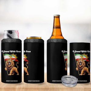 I Stand With Iran 4 in 1 Can Cooler Tumbler Freedom Lion Patriotic Resistance Gift TS12 Print Your Wear