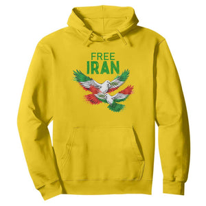 Iranian Flag Peace Doves Hoodie Free Iran Freedom Statement Gift TS12 Daisy Print Your Wear