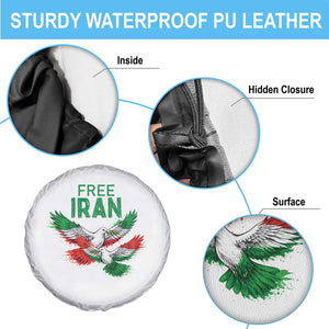Iranian Flag Peace Doves Spare Tire Cover Free Iran Freedom Statement Gift TS12 Print Your Wear