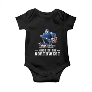 Kings Of The Northwest Baby Onesie Funny Seattle Dominates New England TS12 Black Print Your Wear