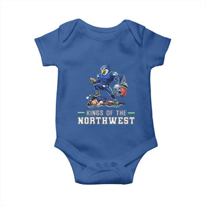Kings Of The Northwest Baby Onesie Funny Seattle Dominates New England TS12 Royal Blue Print Your Wear