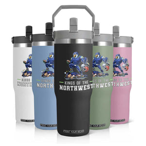 Kings Of The Northwest Flip Straw Tumbler Funny Seattle Dominates New England TS12 Print Your Wear