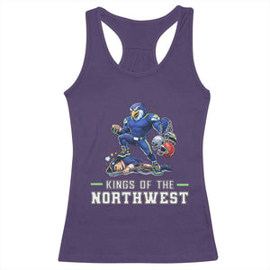 Kings Of The Northwest Racerback Tank Top Funny Seattle Dominates New England TS12 Purple Print Your Wear