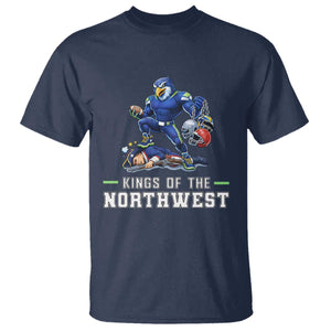 Kings Of The Northwest T Shirt Funny Seattle Dominates New England TS12 Navy Print Your Wear