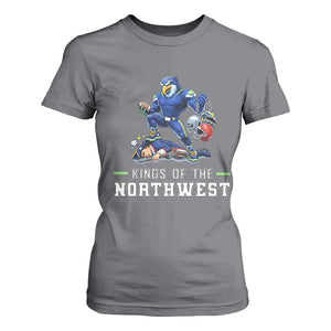 Kings Of The Northwest T Shirt For Women Funny Seattle Dominates New England TS12 Charcoal Print Your Wear
