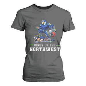 Kings Of The Northwest T Shirt For Women Funny Seattle Dominates New England TS12 Dark Heather Print Your Wear