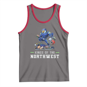 Kings Of The Northwest Tank Top Funny Seattle Dominates New England TS12 Deep Heather Red Print Your Wear