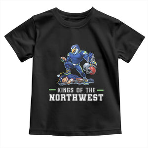 Kings Of The Northwest Toddler T Shirt Funny Seattle Dominates New England TS12 Black Print Your Wear