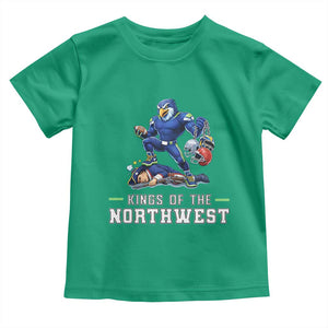 Kings Of The Northwest Toddler T Shirt Funny Seattle Dominates New England TS12 Irish Green Print Your Wear