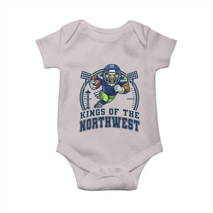 Kings Of The Northwest Baby Onesie 12s Fan Pride TS12 Ice Gray Print Your Wear