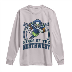 Kings Of The Northwest Long Sleeve Shirt 12s Fan Pride TS12 Ice Gray Print Your Wear