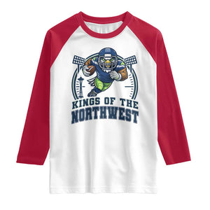 Kings Of The Northwest Raglan Shirt 12s Fan Pride TS12 White Red Print Your Wear